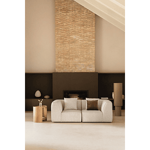 Sofá modular de 2 piezas tapizado Cardea 192 cm