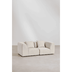 Sofá modular de 2 piezas tapizado Cardea 192 cm