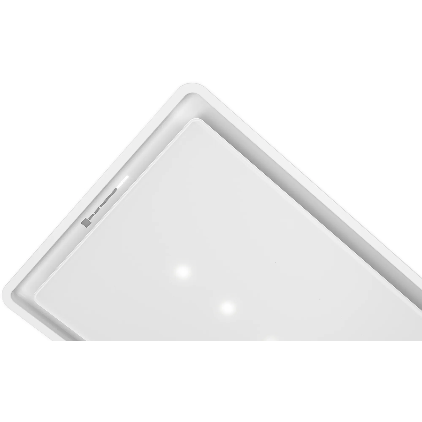 Serie 8 Extractor de techo 90 cm Cristal blanco 2