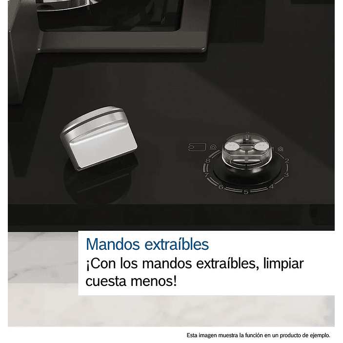 Serie 6 Placa de gas 75 cm Vidrio templado, Negro 6