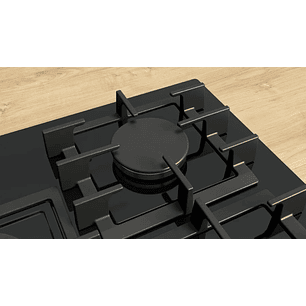 Serie 6 Placa de gas 75 cm Vidrio templado, Negro