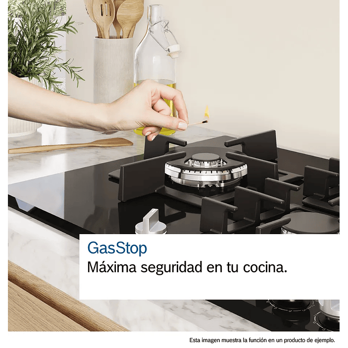 Serie 6 Placa de gas 75 cm Vidrio templado, Negro 9