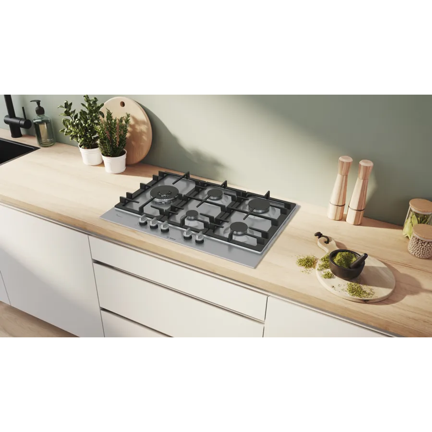 Serie 6 Placa de gas 75 cm Acero 4