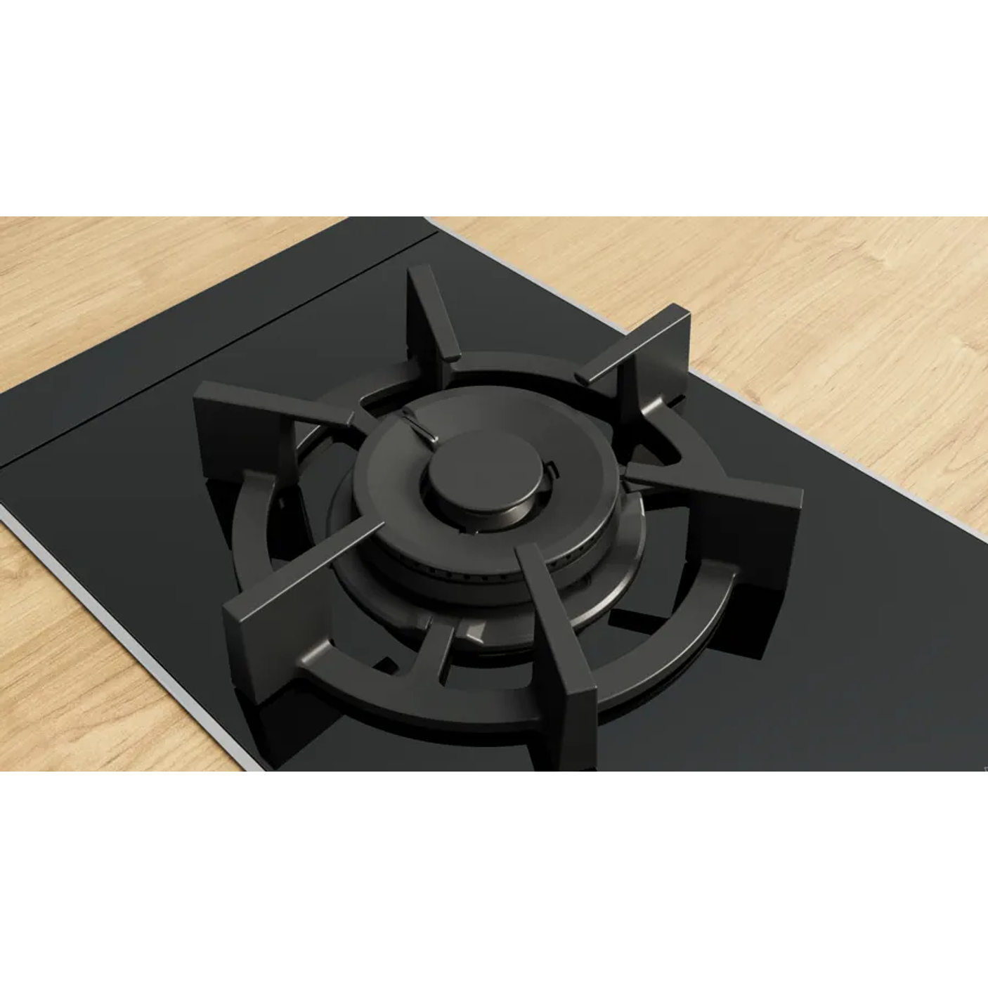 Serie 8 Placa dominó 30 cm Cristal vitrocerámico, Negro 5