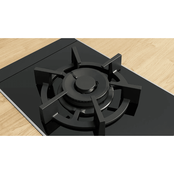 Serie 8 Placa dominó 30 cm Cristal vitrocerámico, Negro 5