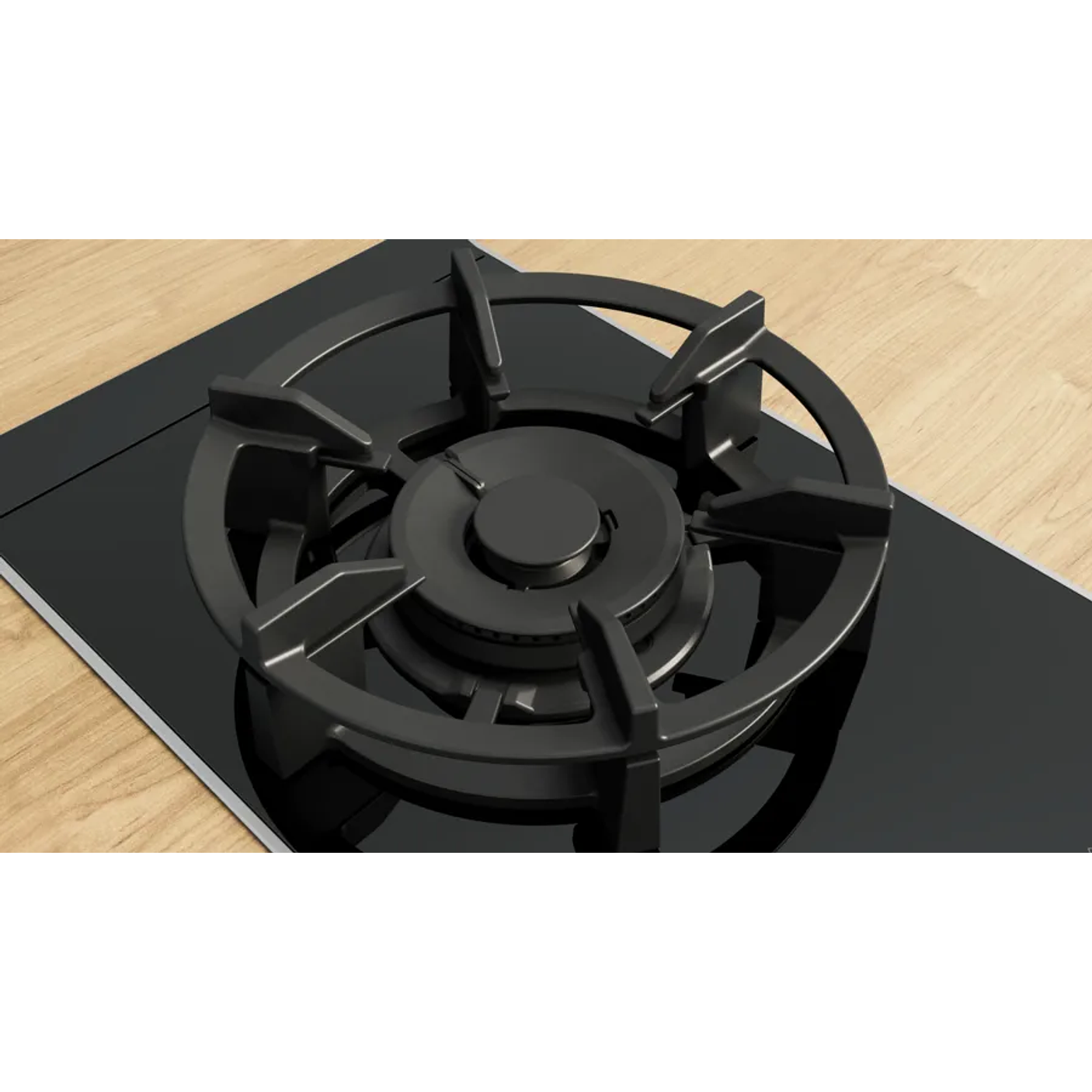 Serie 8 Placa dominó 30 cm Cristal vitrocerámico, Negro 6