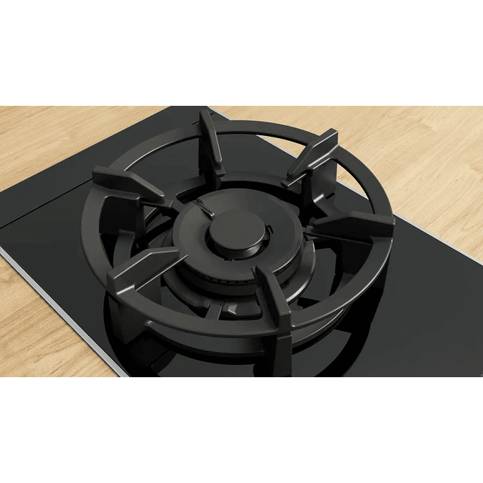 Serie 8 Placa dominó 30 cm Cristal vitrocerámico, Negro 6