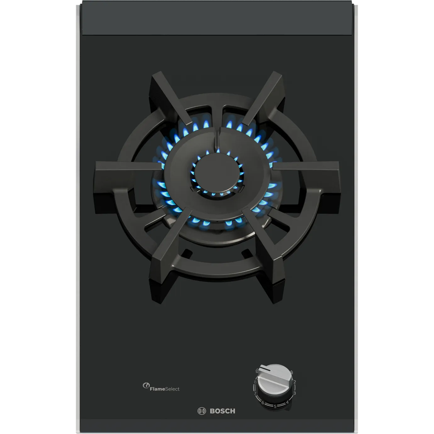 Serie 8 Placa dominó 30 cm Cristal vitrocerámico, Negro 1