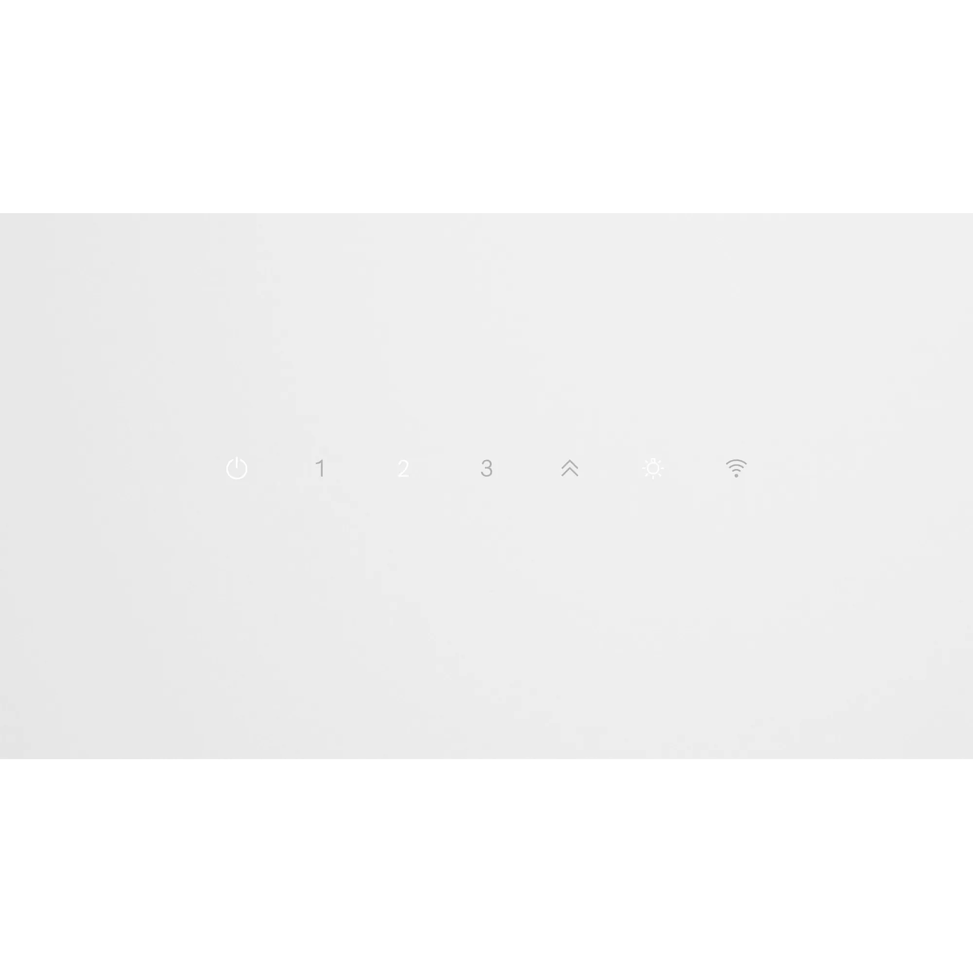 Serie 6 Campana decorativa de pared 80 cm Cristal blanco 2