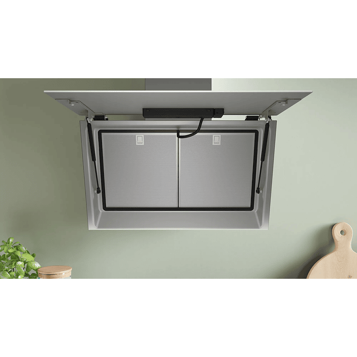 Serie 6 Campana decorativa de pared 80 cm Cristal blanco 5