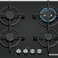 Serie 6 Placa de gas 60 cm Vidrio templado, Negro - Miniatura 1