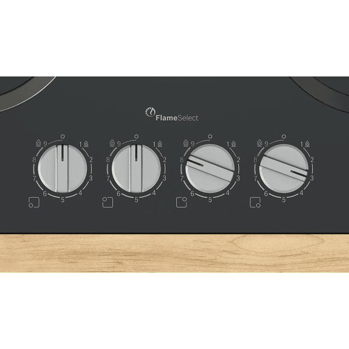 Serie 6 Placa de gas 60 cm Vidrio templado, Negro 3