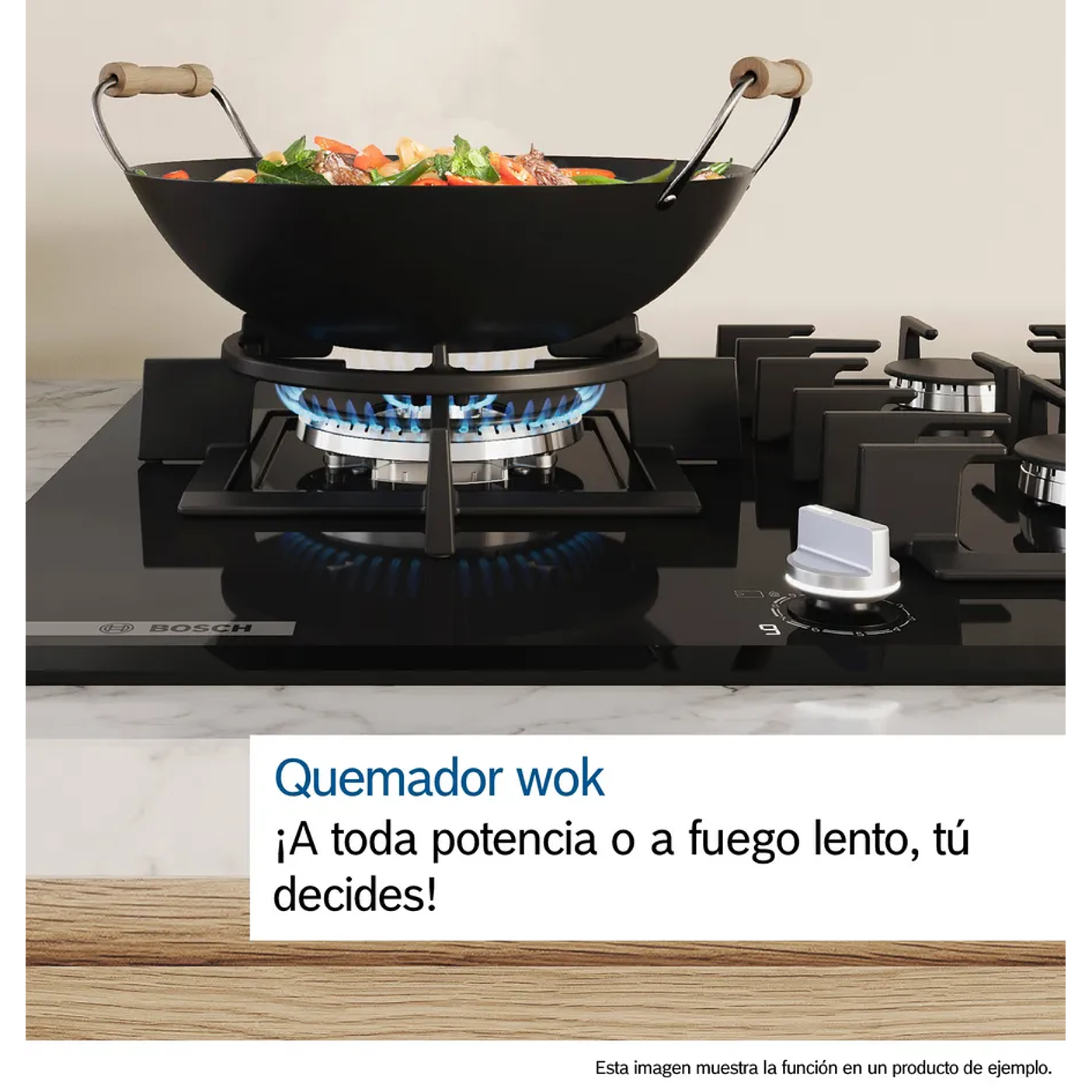 Serie 6 Placa de gas 60 cm Vidrio templado, Negro 9