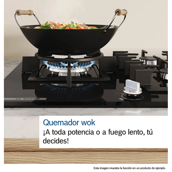 Serie 6 Placa de gas 60 cm Vidrio templado, Negro 9