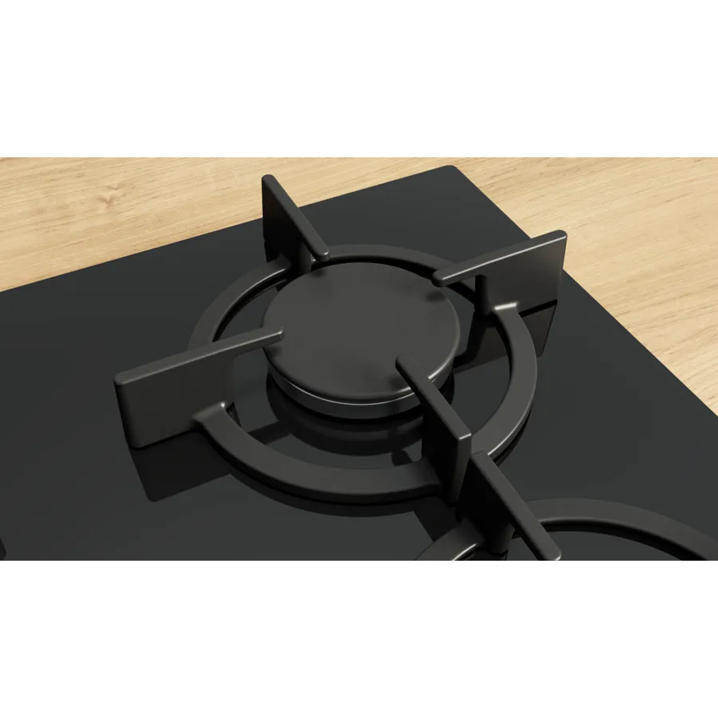 Serie 6 Placa de gas 60 cm Vidrio templado, Negro 5