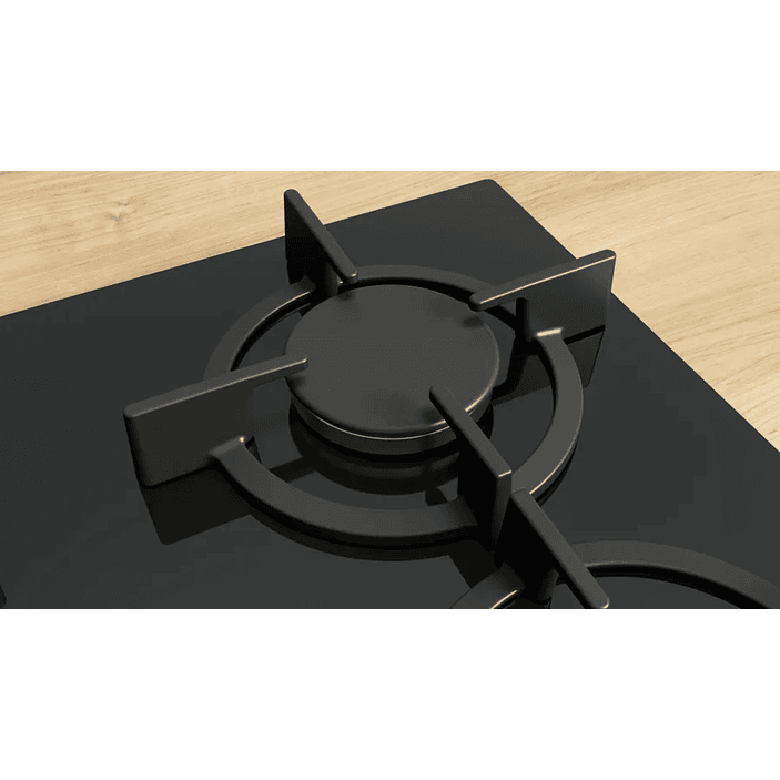 Serie 6 Placa de gas 60 cm Vidrio templado, Negro 5