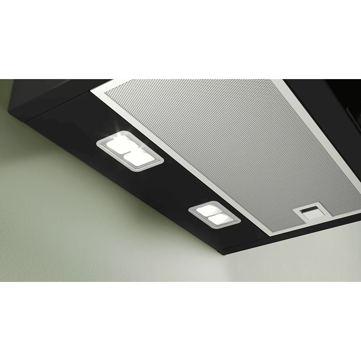 Serie 4 Campana decorativa de pared 60 cm Cristal negro 3