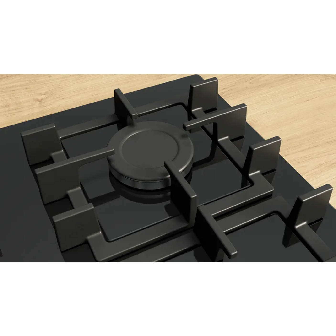 Serie 4 Placa de gas 60 cm Vidrio templado, Negro 2