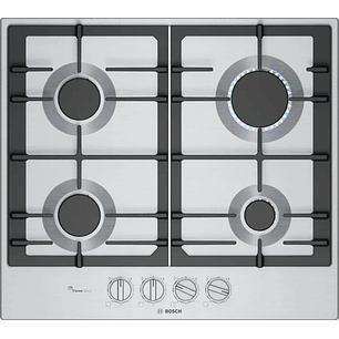 Serie 6 Placa de gas 60 cm Acero