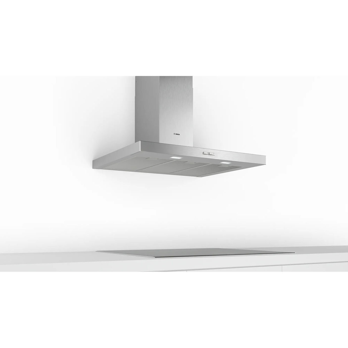 Serie 2 Campana decorativa de pared 90 cm Acero inoxidable 3