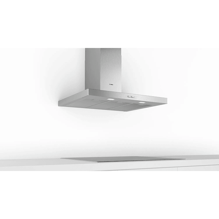 Serie 2 Campana decorativa de pared 90 cm Acero inoxidable 3