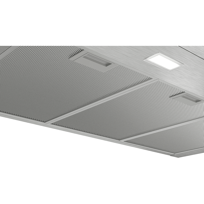 Serie 2 Campana decorativa de pared 90 cm Acero inoxidable 5