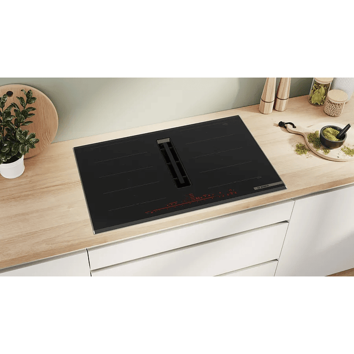 Serie 8 Placa de inducción con extractor integrado 80 cm con perfiles 6