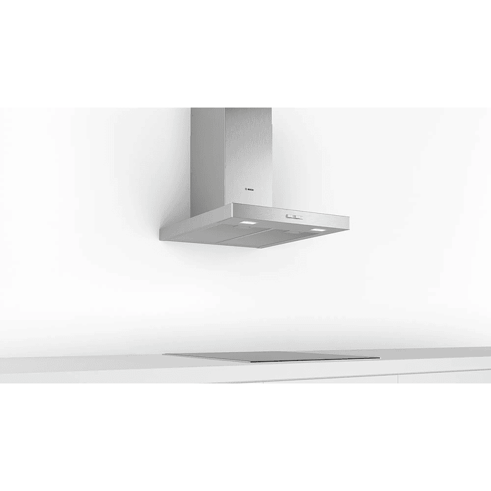 Serie 2 Campana decorativa de pared 60 cm Acero inoxidable 3