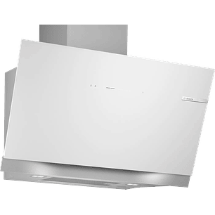 Serie 8 Campana decorativa de pared 90 cm Cristal blanco