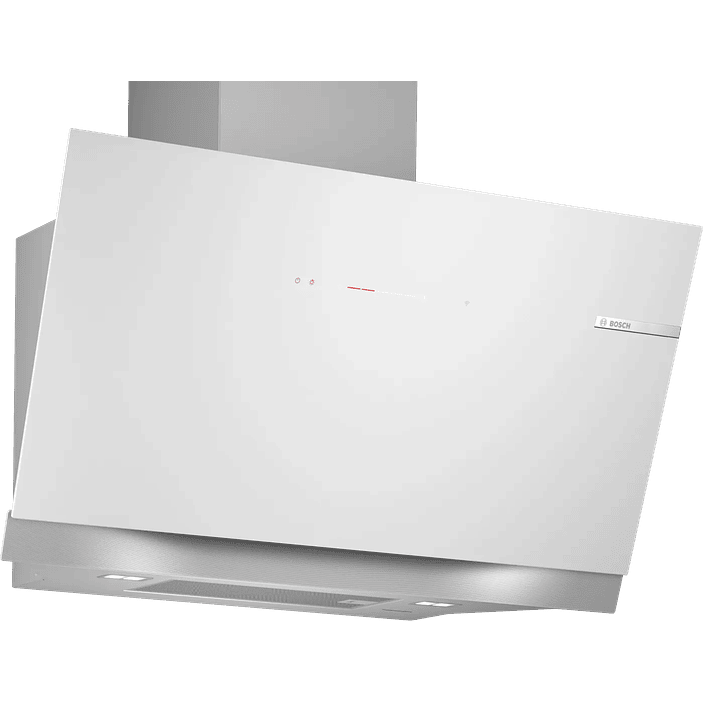 Serie 8 Campana decorativa de pared 90 cm Cristal blanco 1