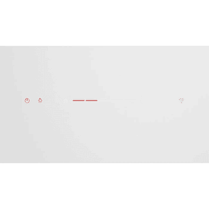 Serie 8 Campana decorativa de pared 90 cm Cristal blanco