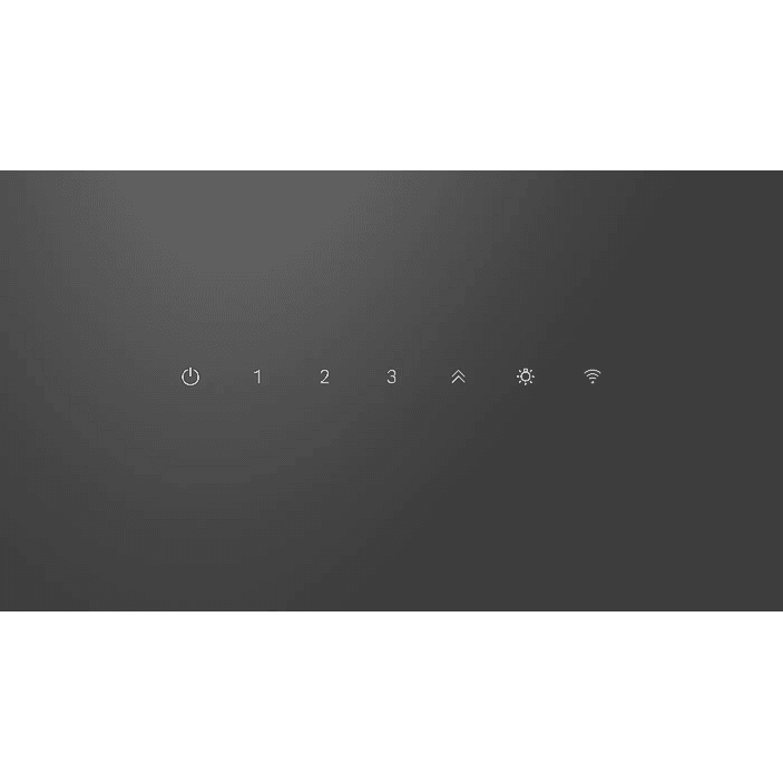 Serie 6 Campana decorativa de pared 80 cm Cristal negro 4