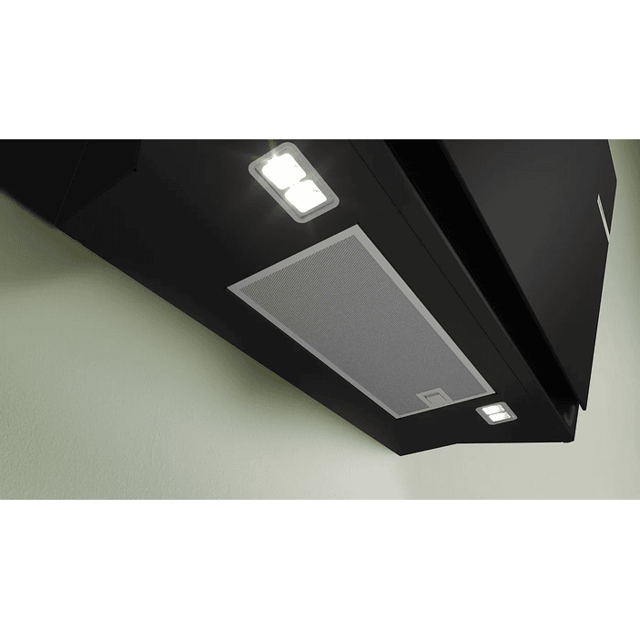 Serie 6 Campana decorativa de pared 80 cm Cristal negro 6