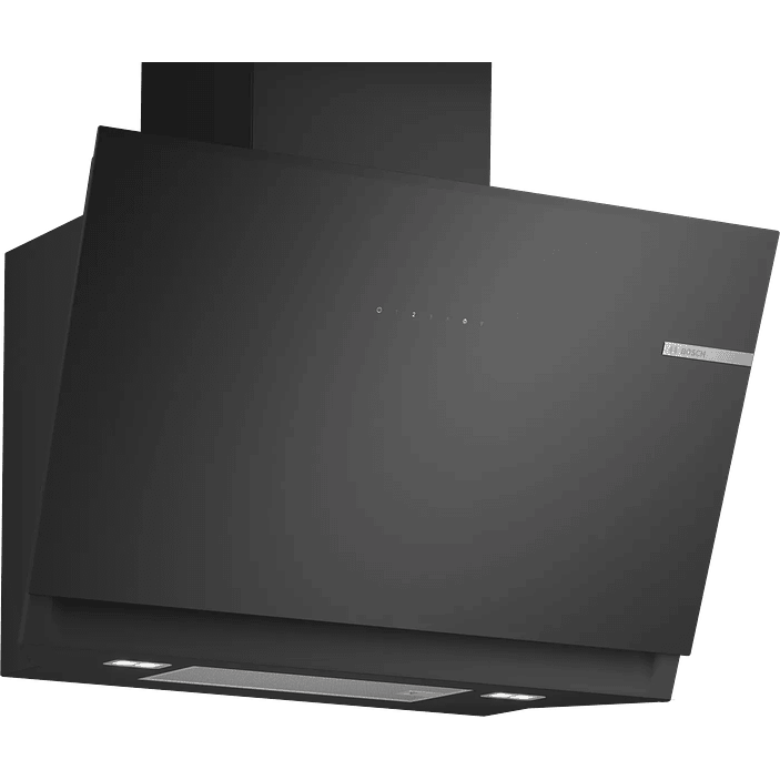 Serie 6 Campana decorativa de pared 80 cm Cristal negro 1