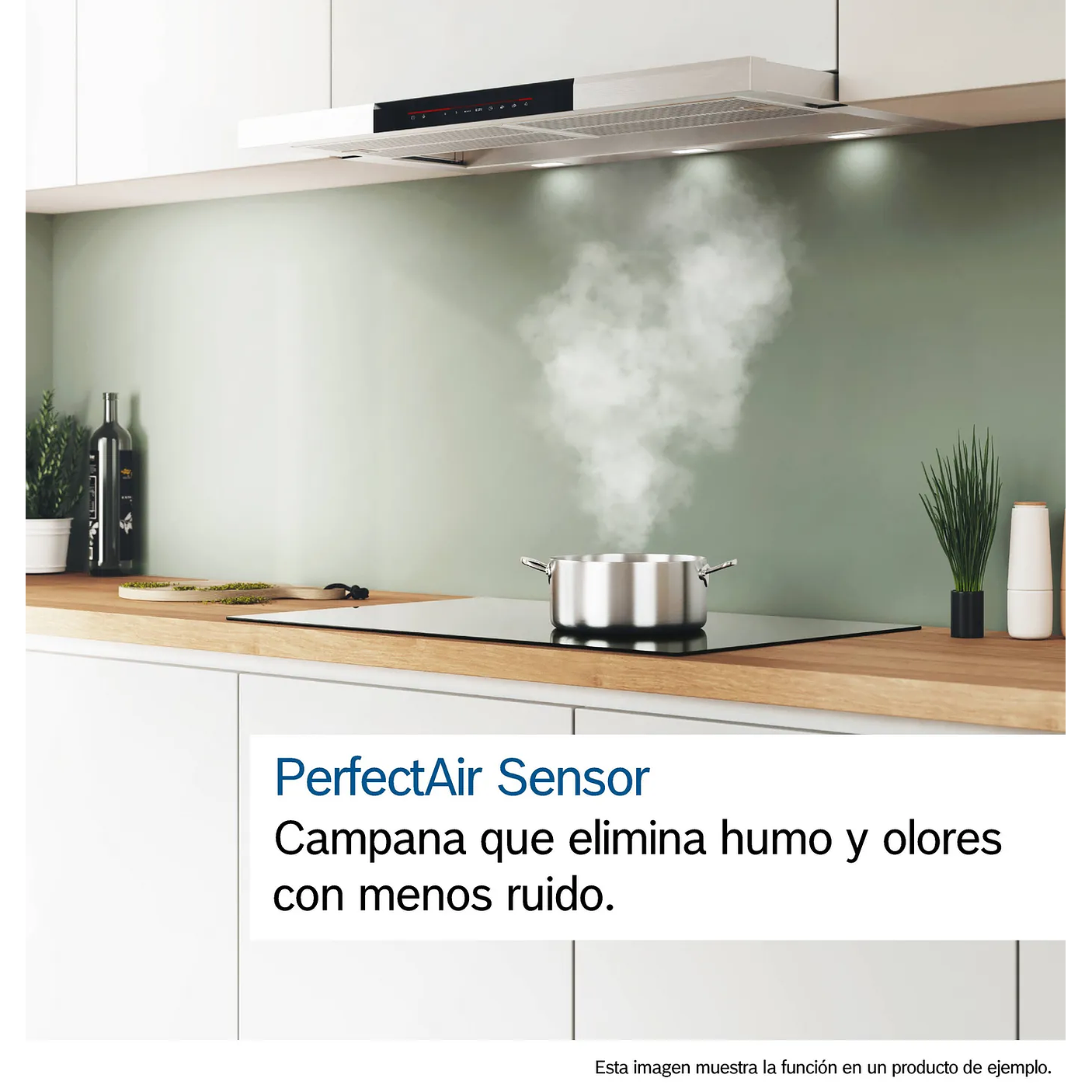 Serie 6 Campana decorativa de pared 90 cm Acero inoxidable 8