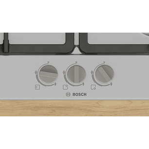 Serie 4 Placa de gas 60 cm Acero