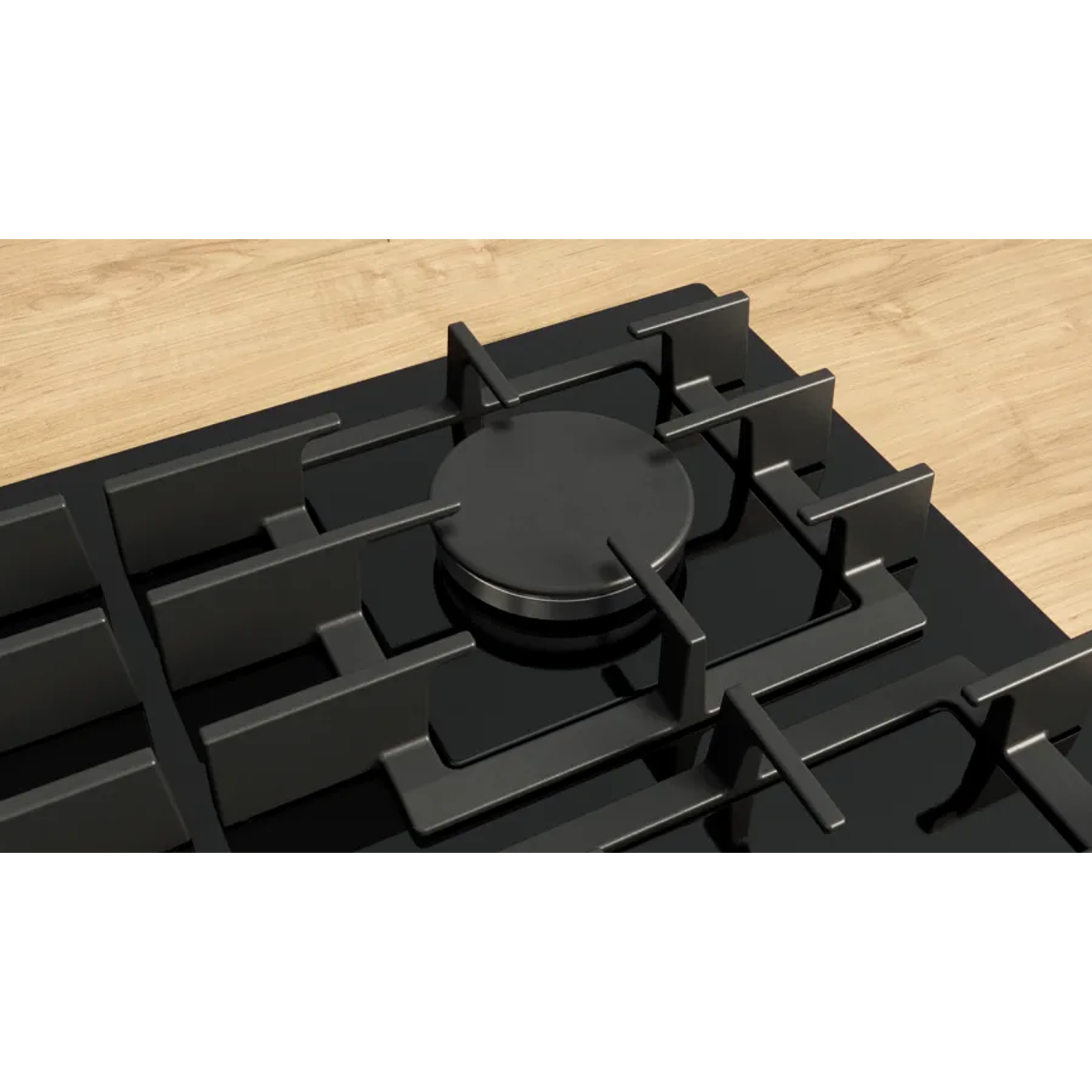 Serie 8 Placa de gas 90 cm Vidrio templado, Negro 4