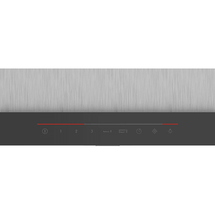 Serie 6 Campana decorativa de pared 90 cm Acero inoxidable 3