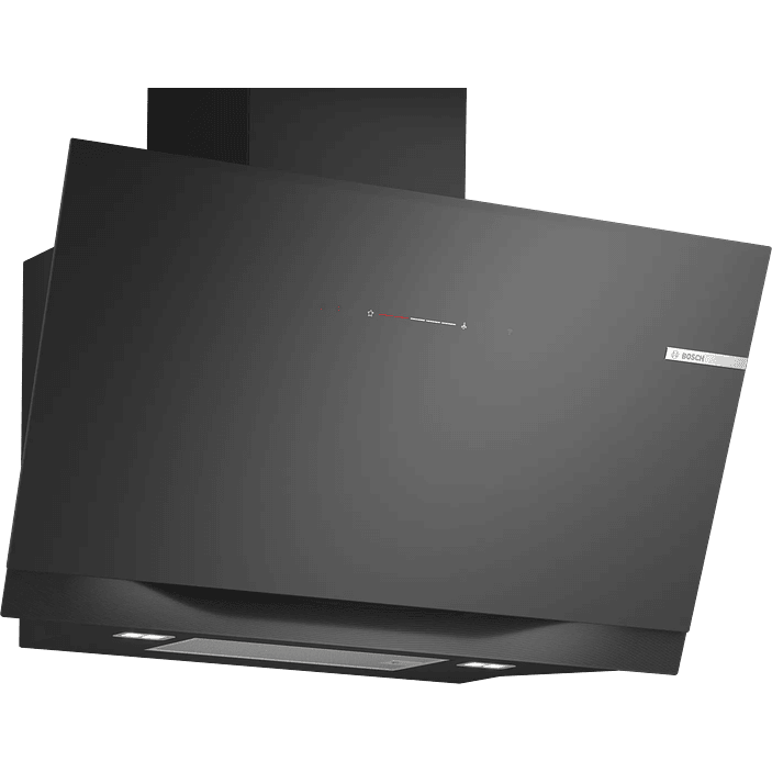 Serie 8 Campana decorativa de pared 90 cm Cristal negro 1