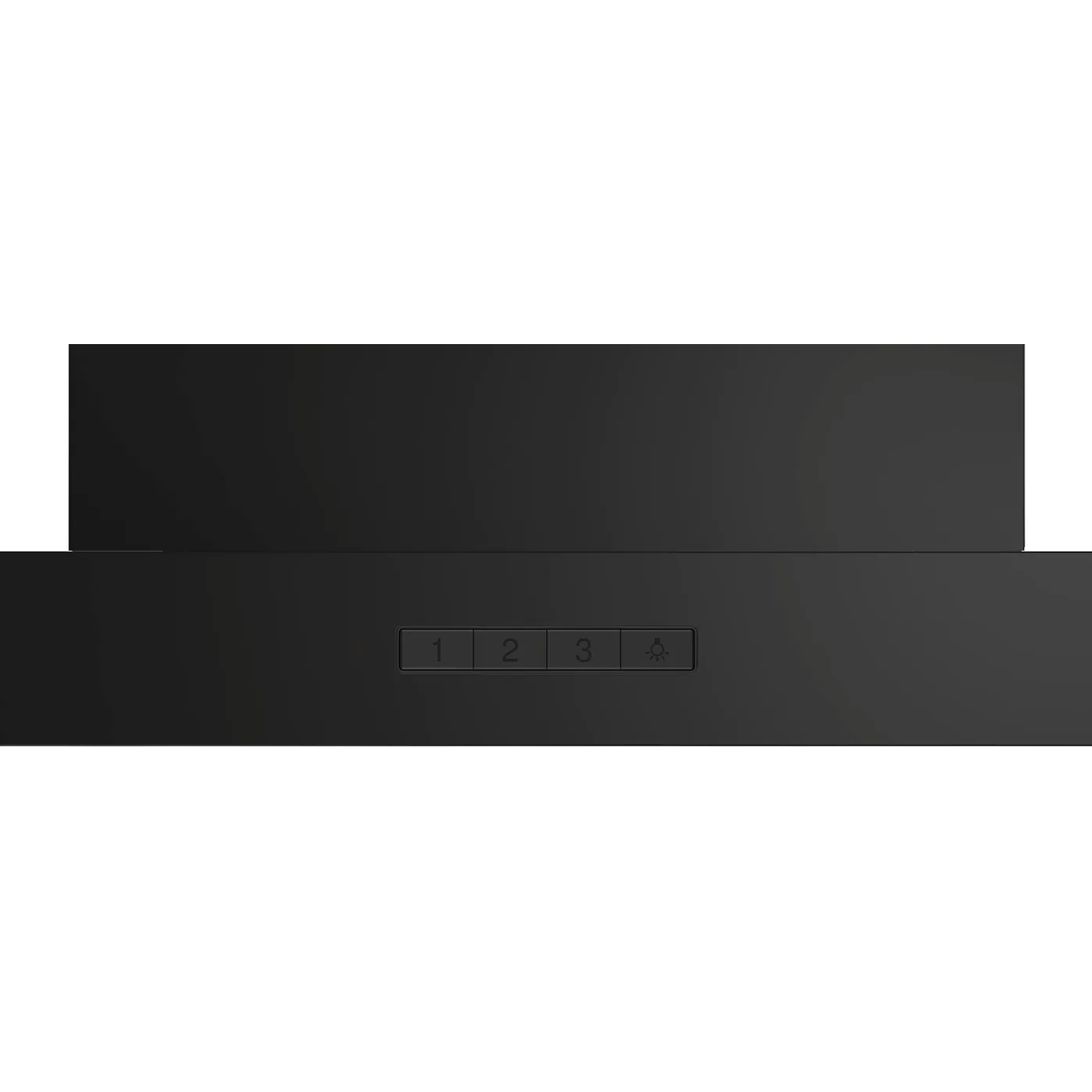 Serie 2 Campana decorativa de pared 90 cm Negro 5