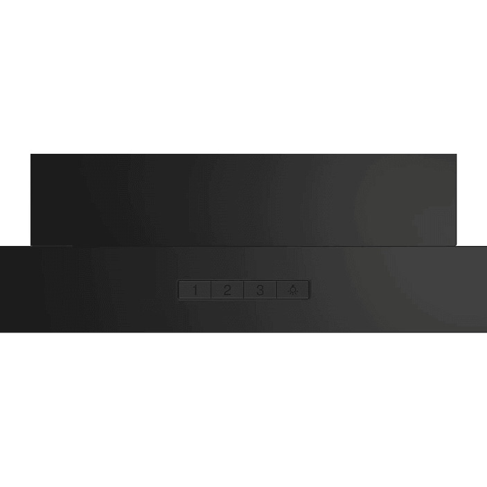 Serie 2 Campana decorativa de pared 90 cm Negro 5