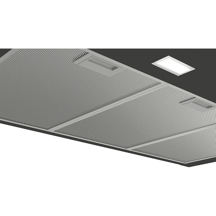 Serie 2 Campana decorativa de pared 90 cm Negro 3