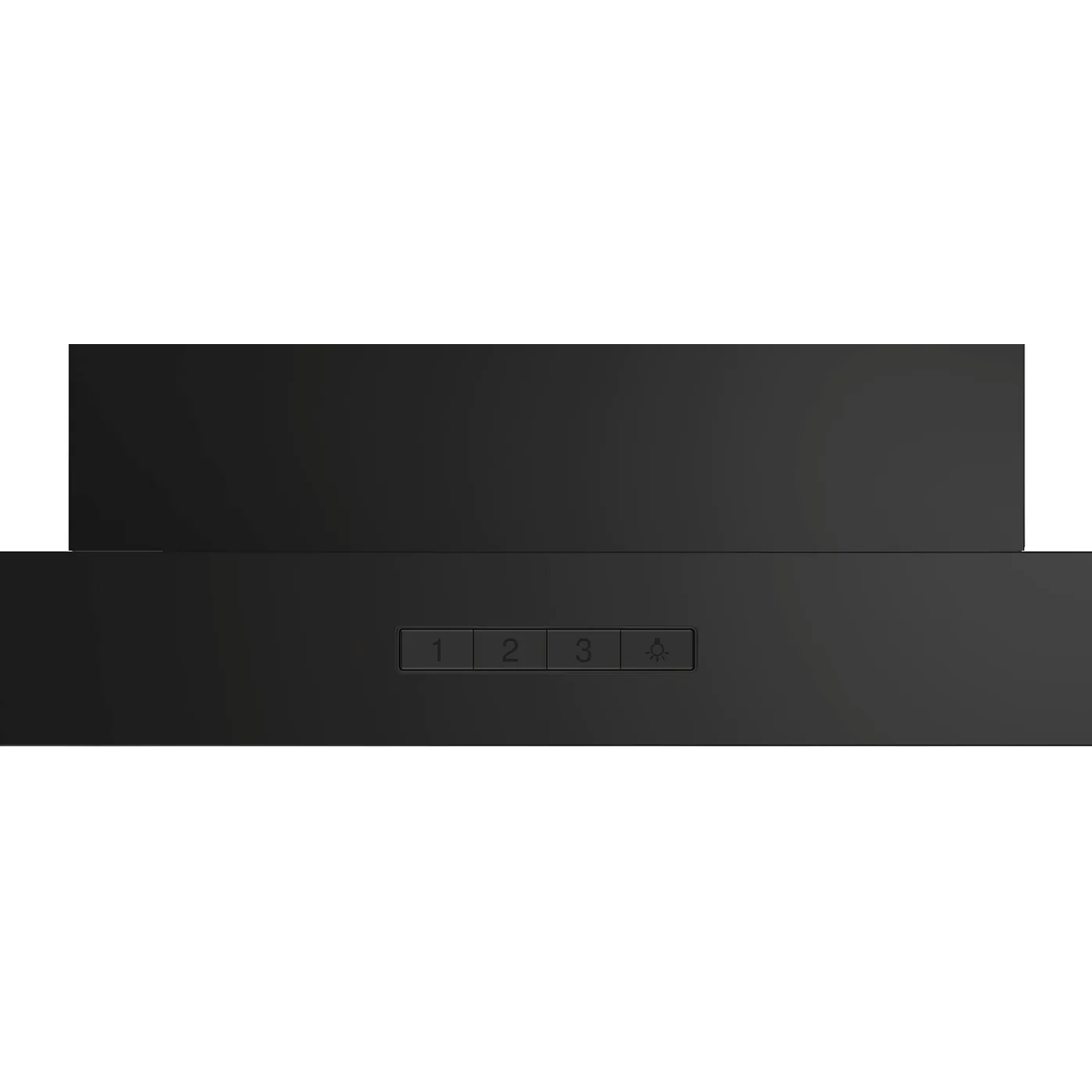 Serie 2 Campana decorativa de pared 60 cm Negro 3