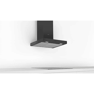 Serie 2 Campana decorativa de pared 60 cm Negro