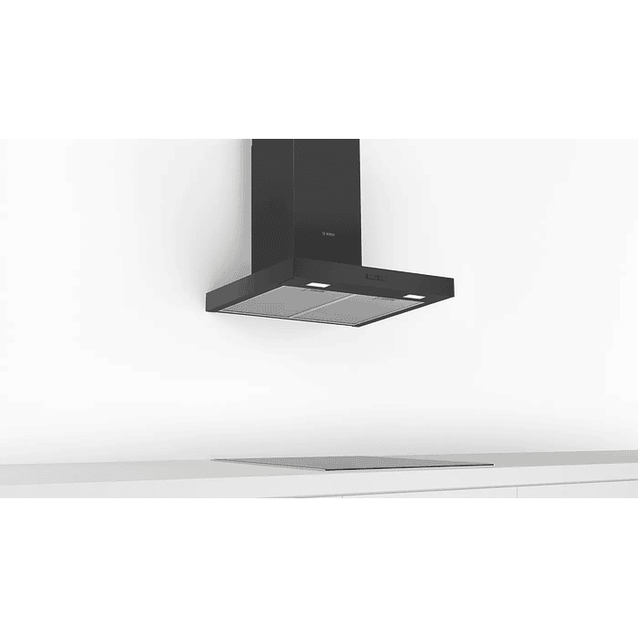 Serie 2 Campana decorativa de pared 60 cm Negro 2