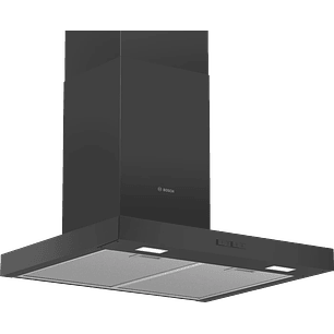 Serie 2 Campana decorativa de pared 60 cm Negro