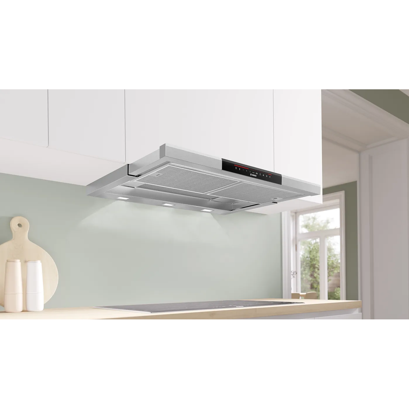 Serie 8 Campana telescópica 90 cm Acero inoxidable 1