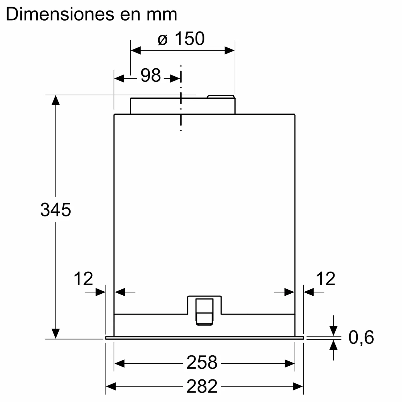 Serie 8 Módulo de integración 86 cm Negro 3