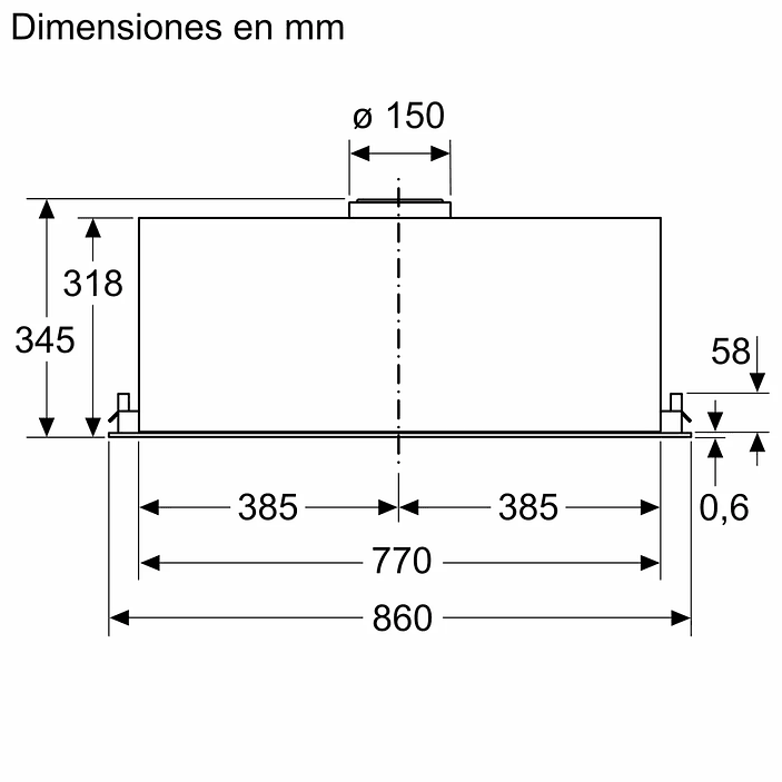 Serie 8 Módulo de integración 86 cm Negro 4