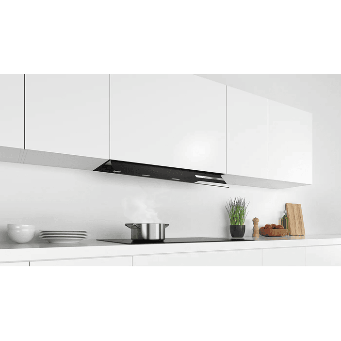 Serie 6 Campana decorativa integrable 90 cm Cristal negro 1